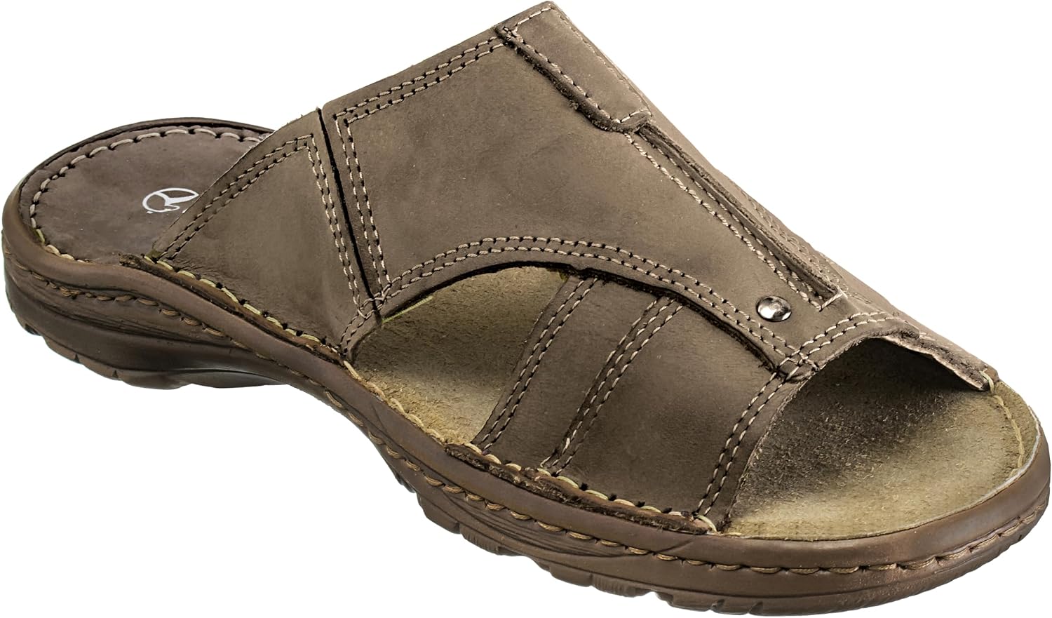 ESTRO Sandalen Herren Sommer Leder - Echtleder Sommerschuhe Herren Schlappen Männer mit Rutschfeste Gummisohle s1 – Bild 6
