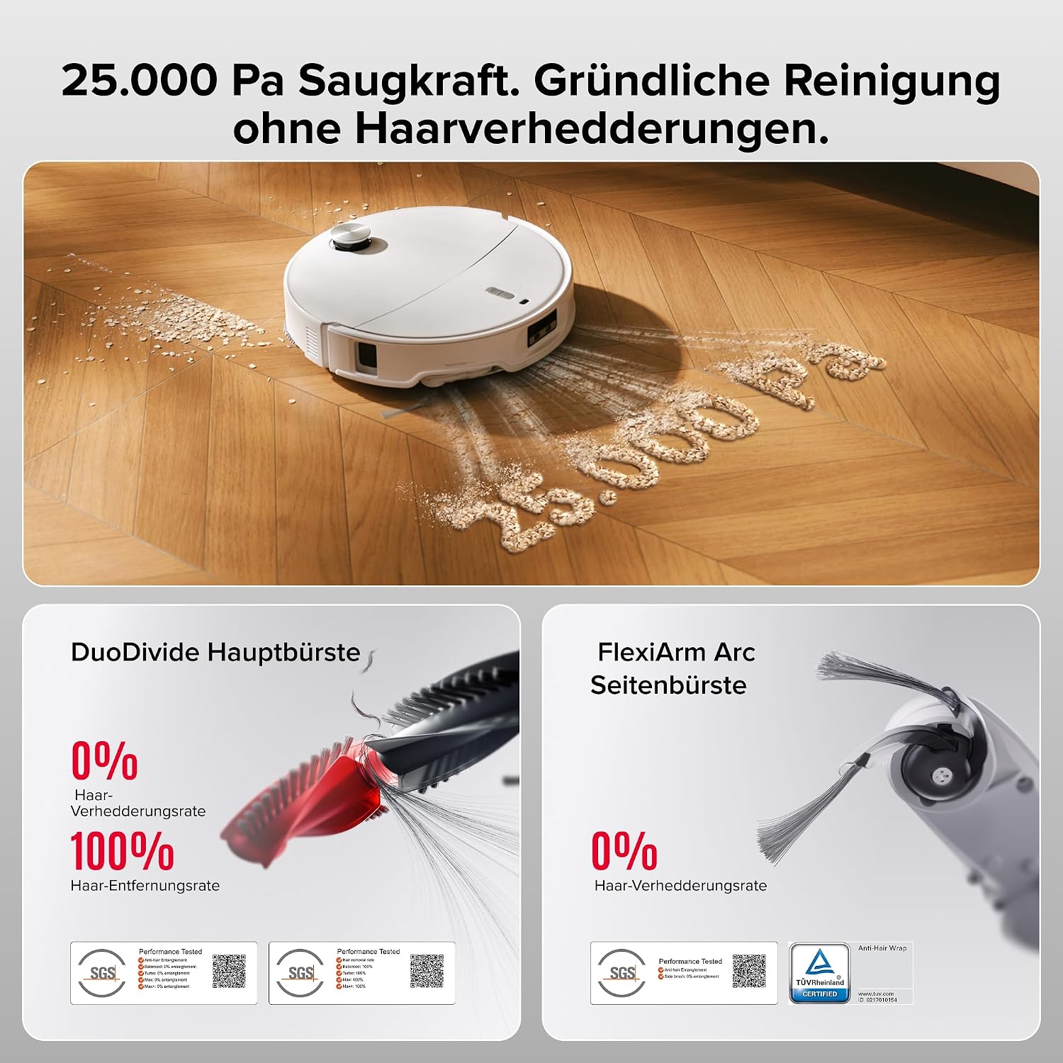 roborock Qrevo Curv 2 Pro Saugroboter mit Wischfunktion&Hebarem Wischmopp – Bild 2