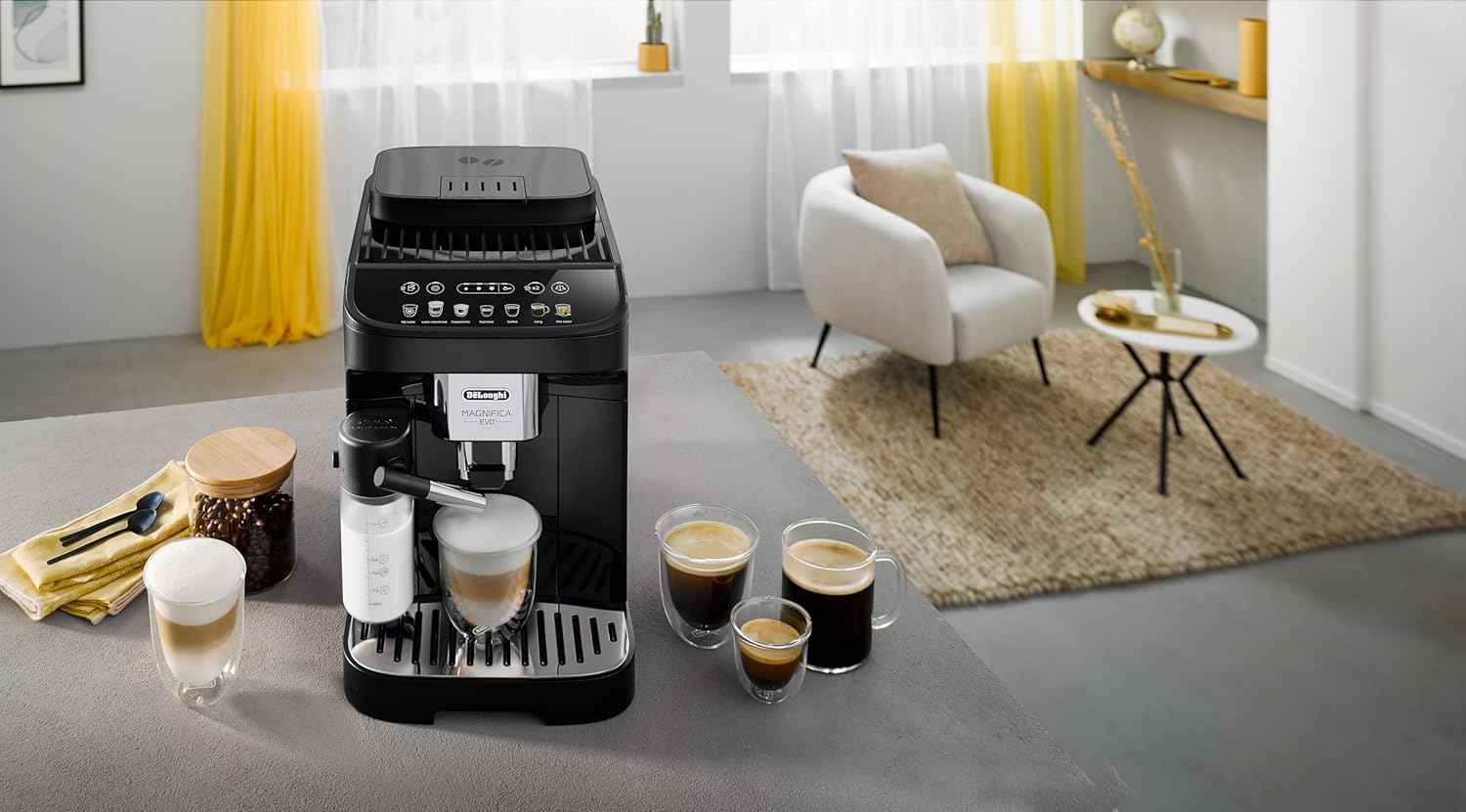 De'Longhi Magnifica Evo - Kaffeevollautomat 7 Getränke Schwarz – Bild 9