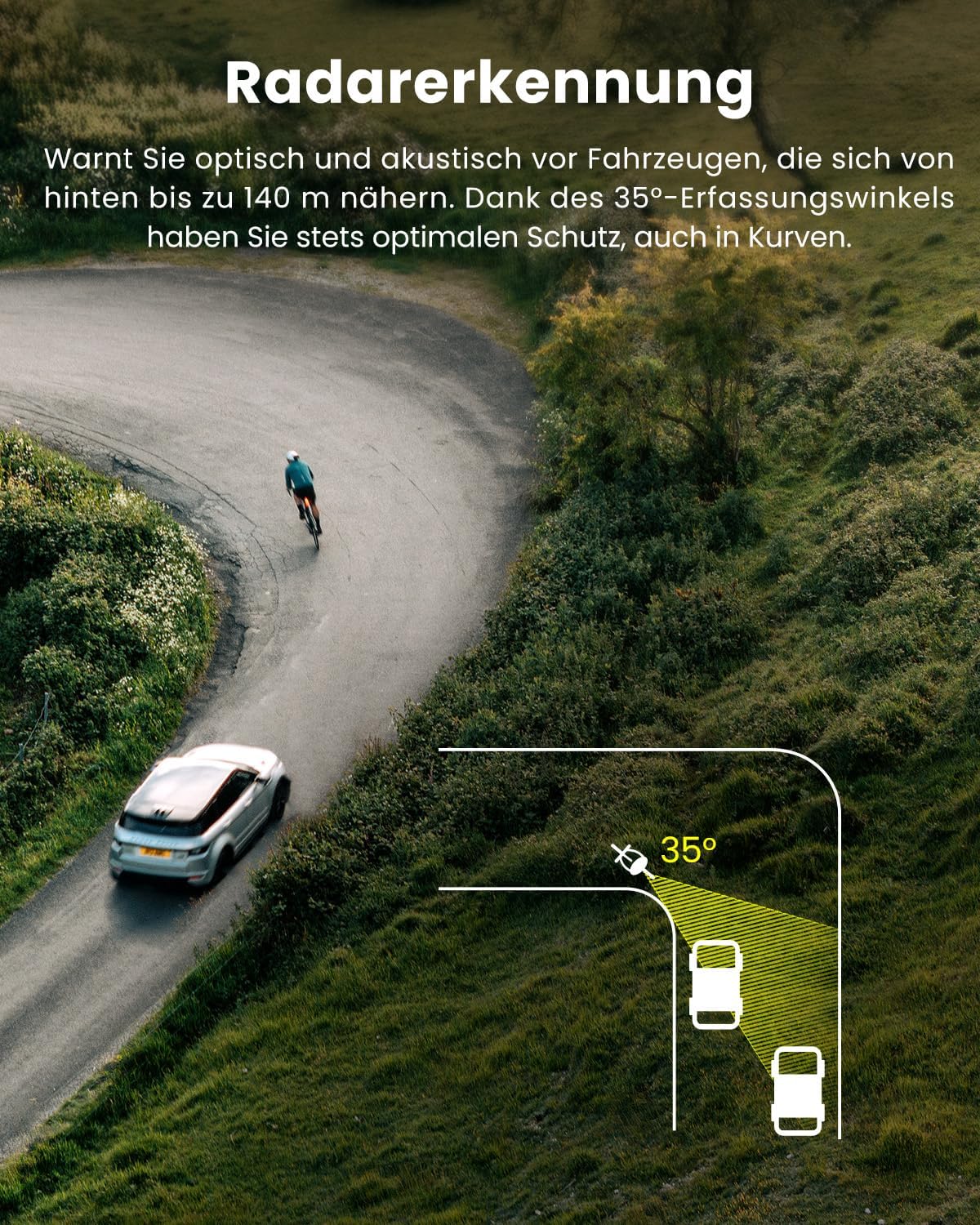 Magicshine SEEMEE R300-StVZO Radar Fahrrad Rücklicht LED I Aufladbar I StVZO zugelassen I Rücklicht Fahrrad, Fahrradlicht hinten, Fahrrad rücklicht led, LED Fahrradrücklicht mit 35.5 Stunden Akku – Bild 4