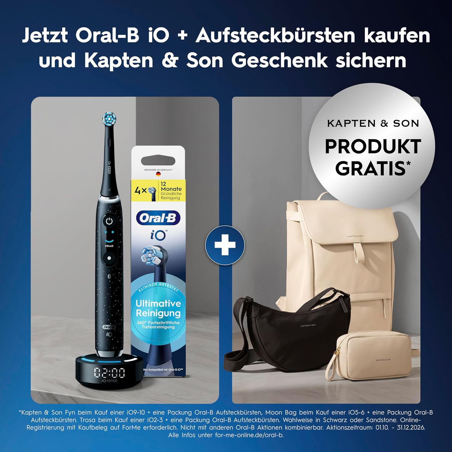 Oral-B iO Series 2 Elektrische Zahnbürste, Schwarz – Bild 2