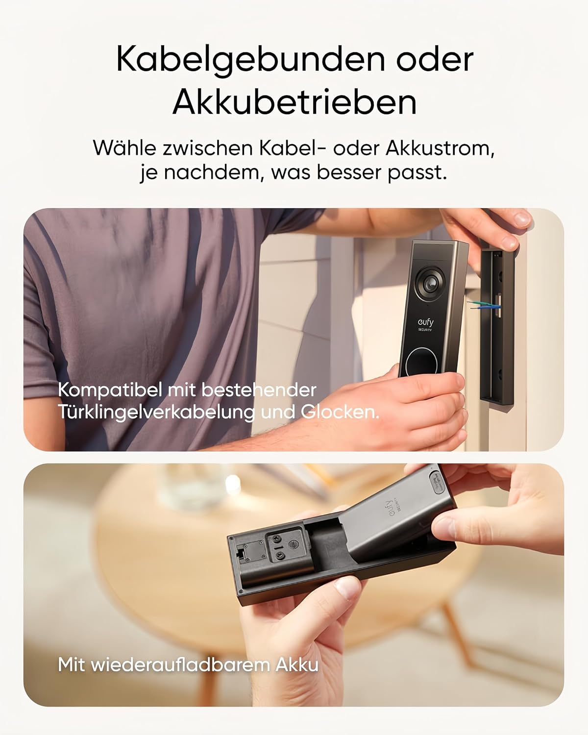 eufy Video türklingel E340, Video-Türklingel, 2K Full HD Farbnachtsicht – Bild 5