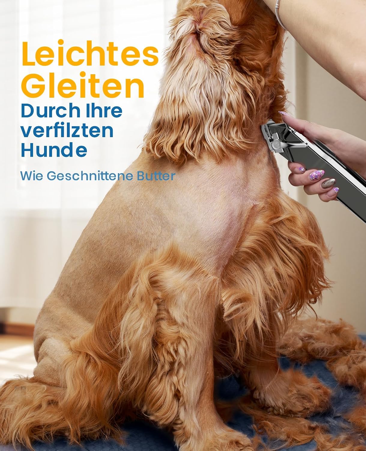 oneisall Hundeschermaschine für die Fellpflege für dickes, schweres Fell – Bild 2