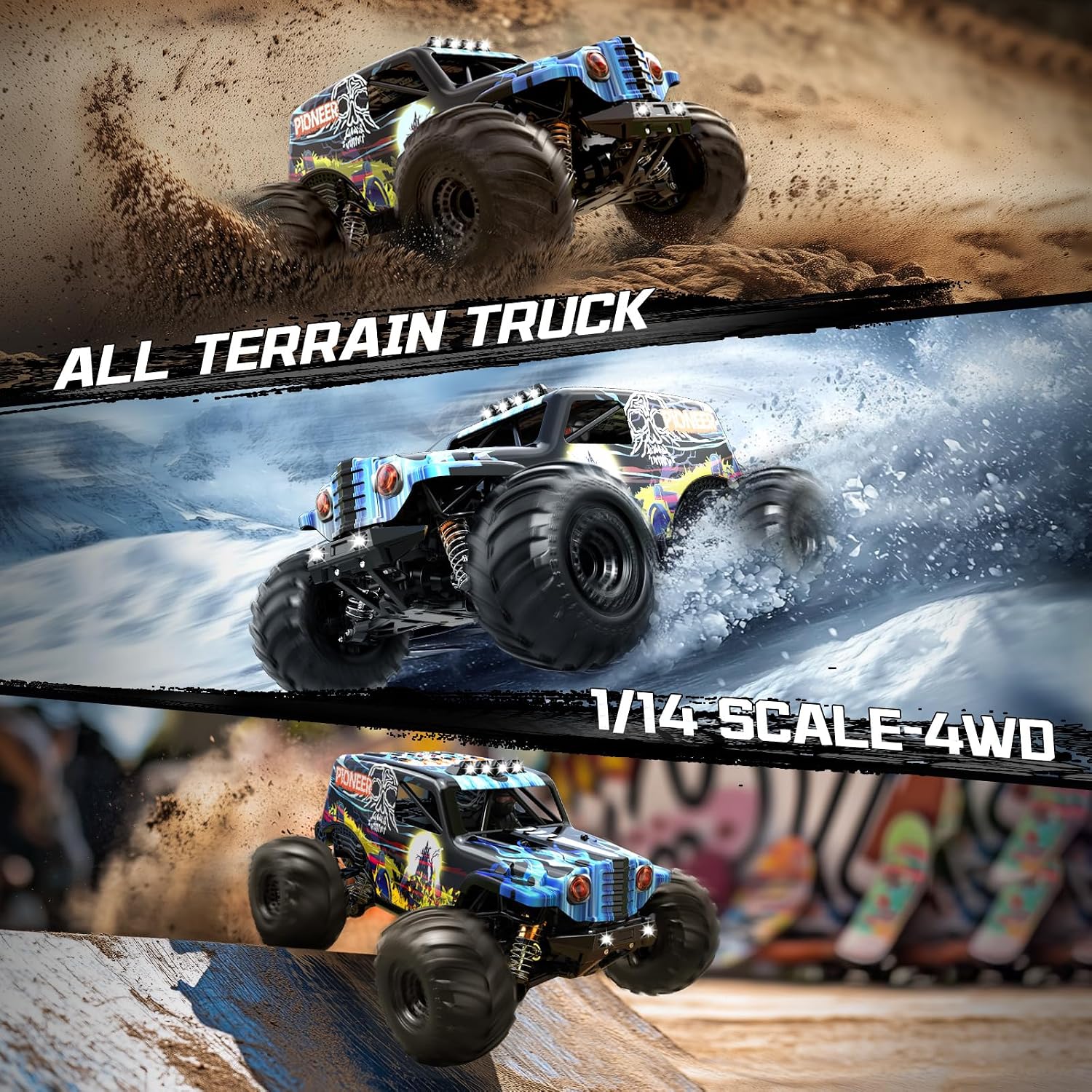 Ferngesteuertes Auto Erwachsene 1:14 Brushless RC Auto / RC Car 4WD 52 km/h – Bild 5