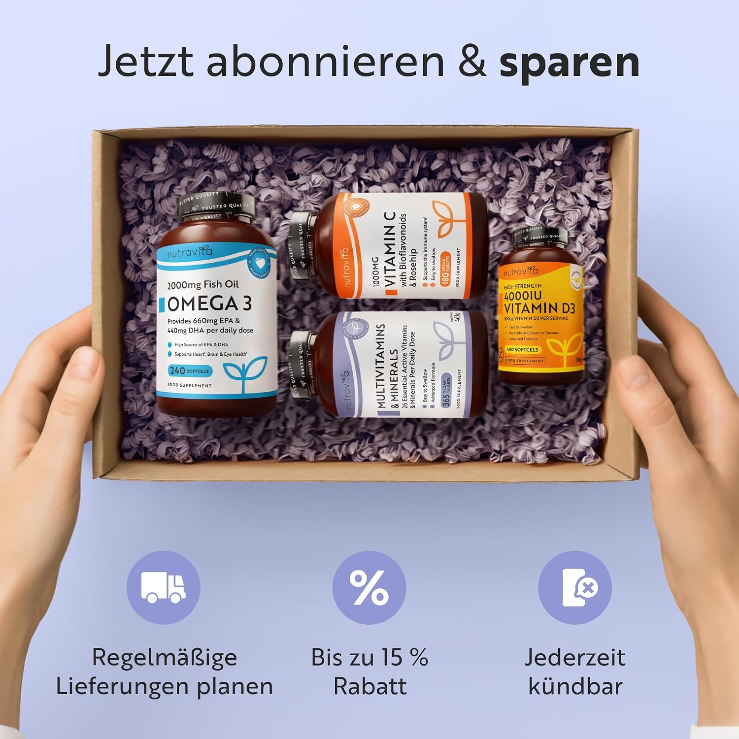 Nutravita Multivitamin & Mineralstoffe - 365 vegane Tabletten – Bild 10