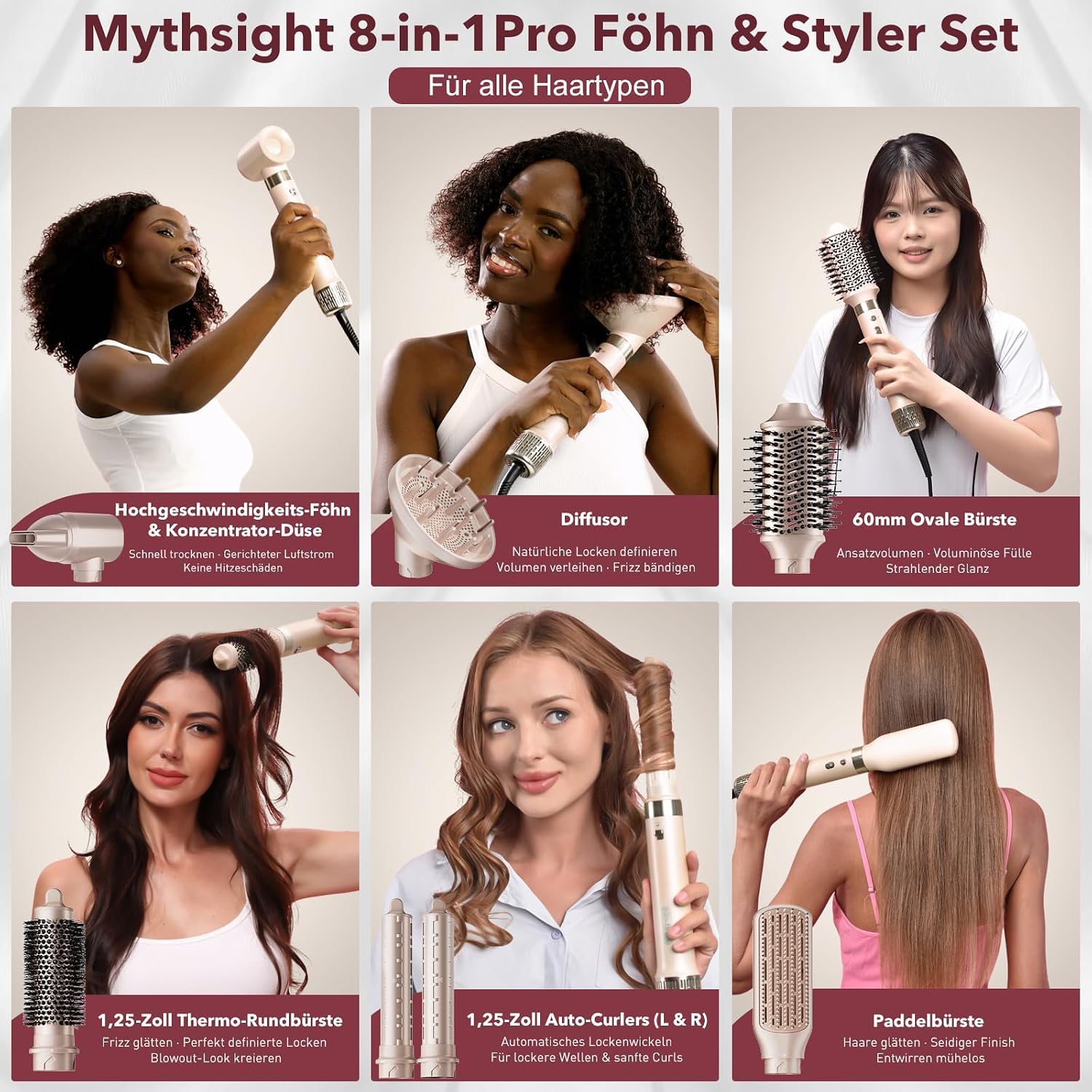 8-in-1 Airstyler mit automatischen Lockenwicklern (L/R) – Bild 2