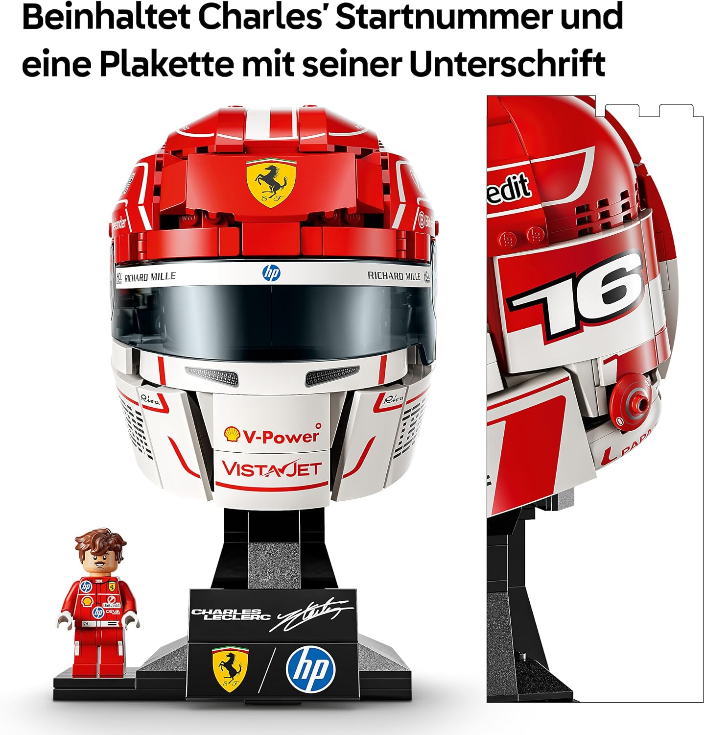 LEGO Editions Scuderia Ferrari HP Charles Leclerc Helm 43014 – Bild 4