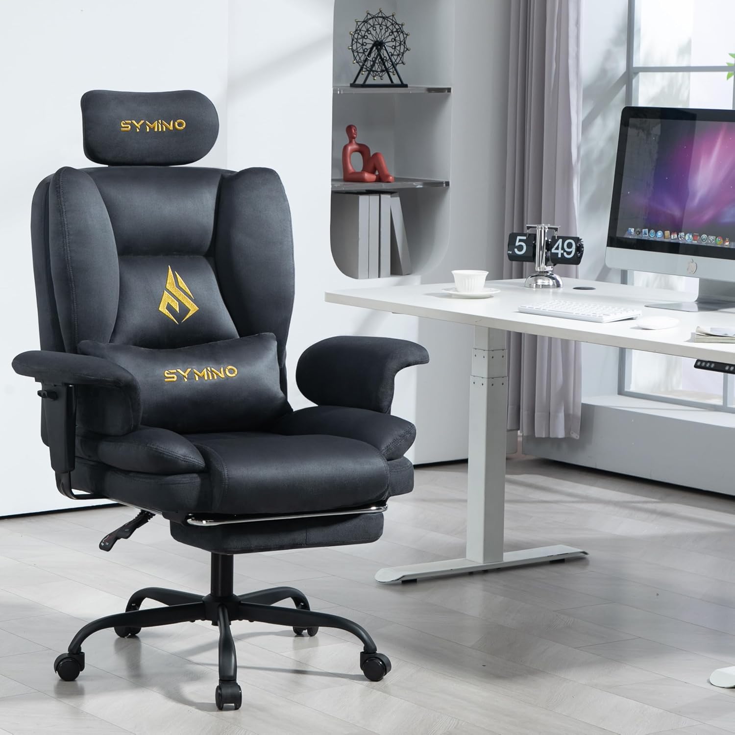 Symino Gaming Stuhl Sofa-ähnliches Chefsessel Bürostuhl Ergonomisch – Bild 2
