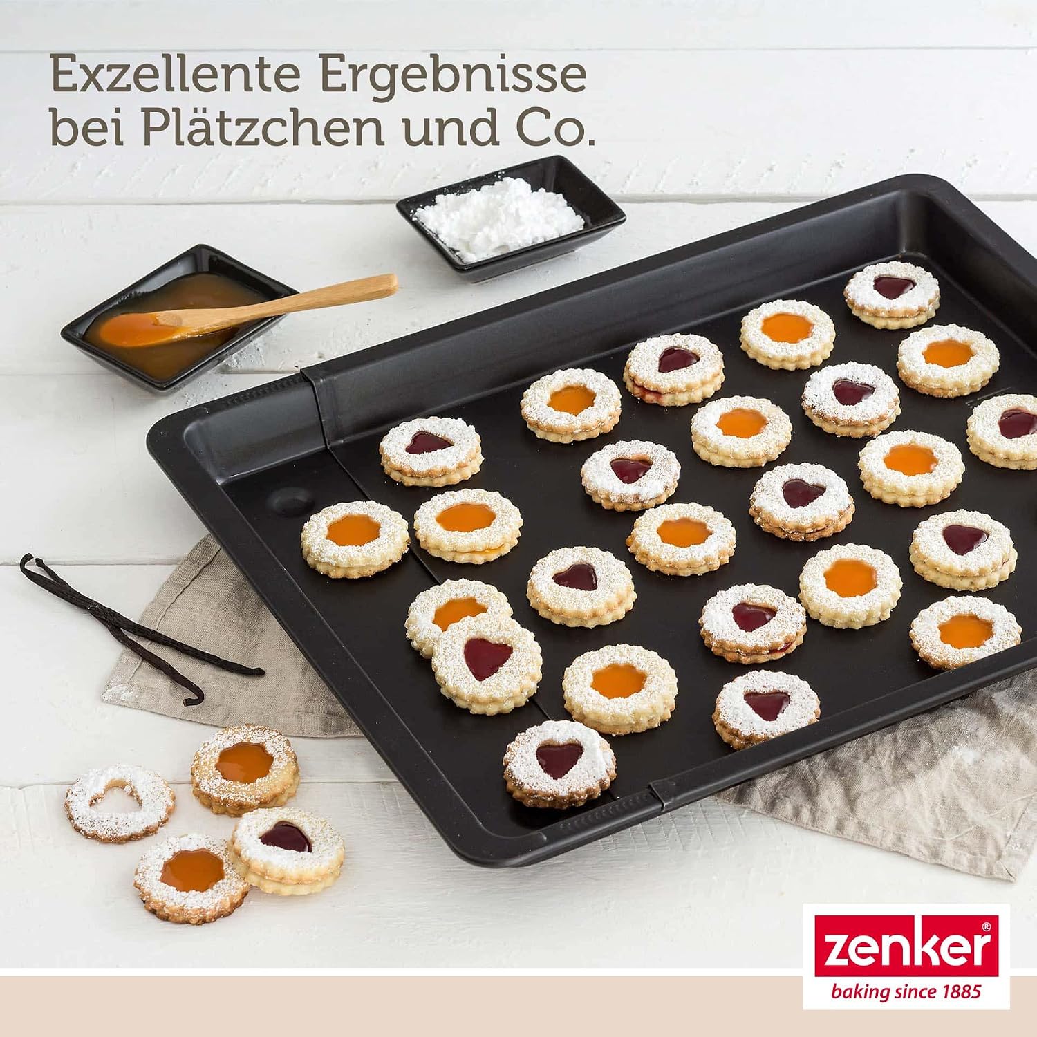 Zenker Ausziehbares Herdbackblech Black Metallic 37 - 52 cm – Bild 4