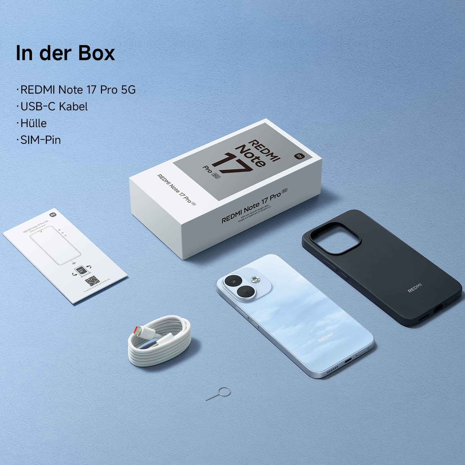 Xiaomi REDMI Note 17 Pro 5G, Smartphone 8+512 GB, Sky Blue, 8340 mAh Akku – Bild 4