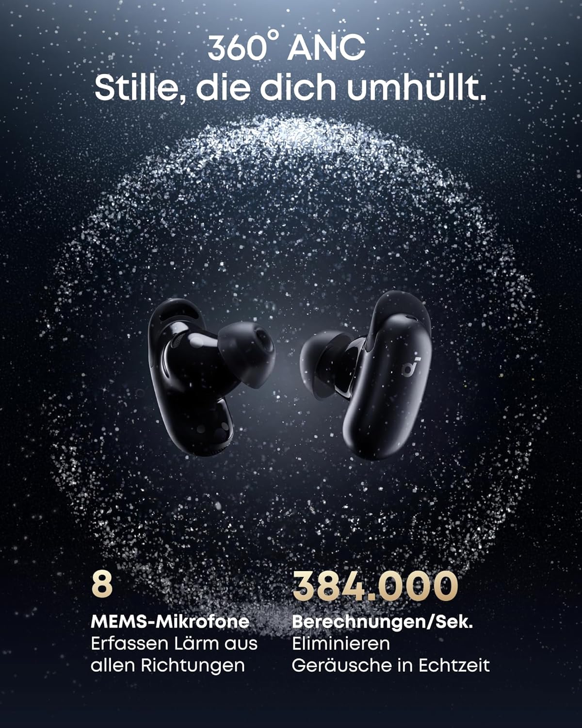 soundcore by Anker Liberty 5 Pro Max Noise-Cancelling Kopfhörer 1,78"AMOLED – Bild 3