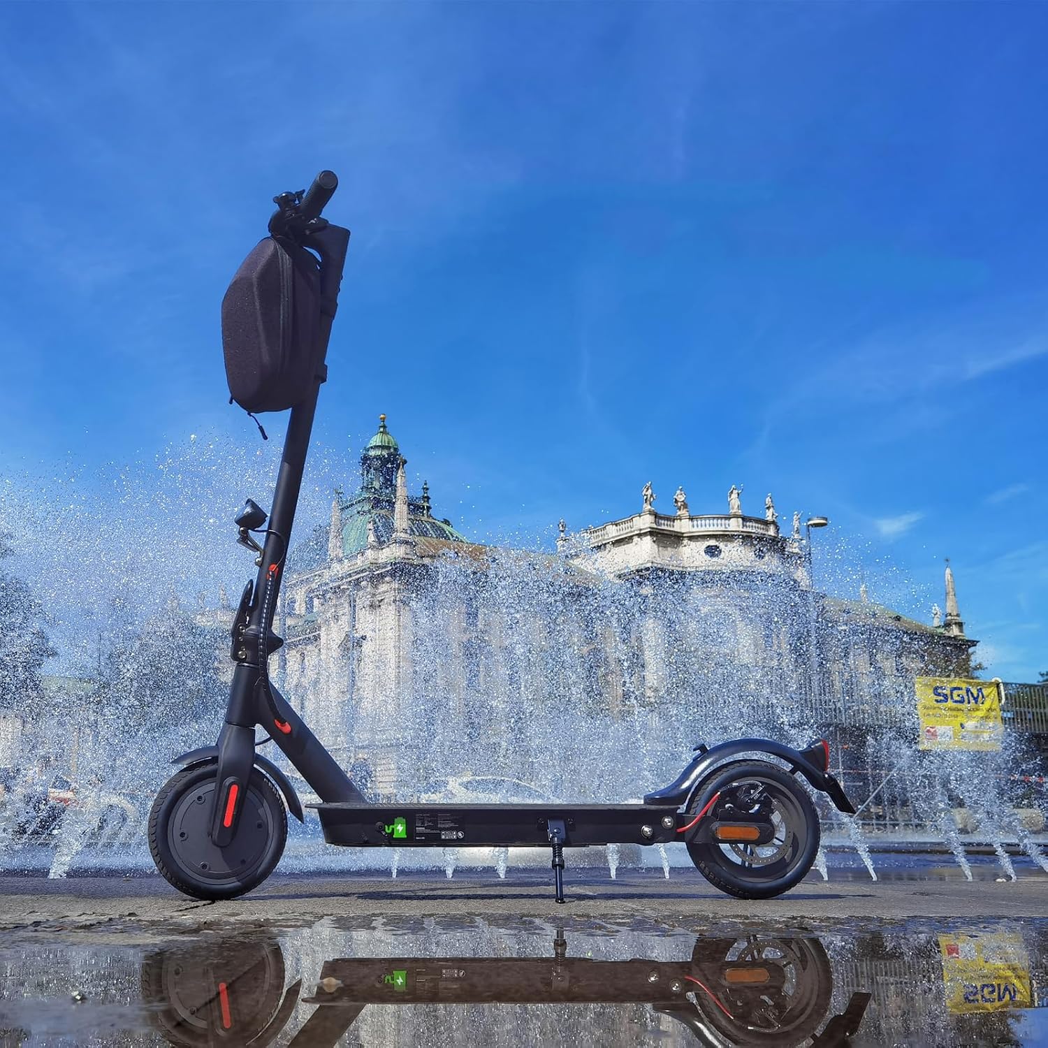 E Scooter mit Straßenzulassung, ABE Elektroroller Belastung bis 120kg, 30 km Reichweite, LED, 20km/h, 350W Motor, 8,5 Zoll Wabenreifen,Duales Bremssystem E Roller für Erwachsene – Bild 9