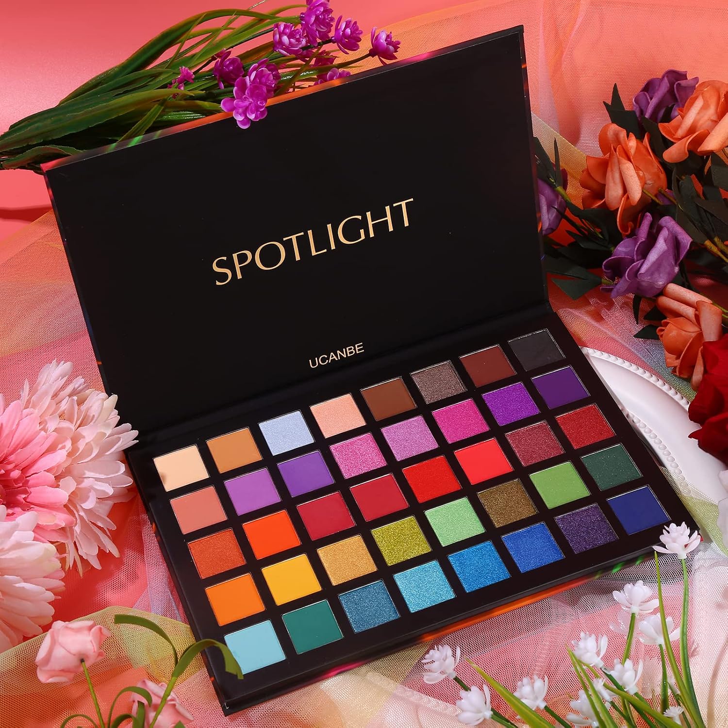 UCANBE Spotlight Lidschatten Palette Bunt 40 Farben – Bild 7