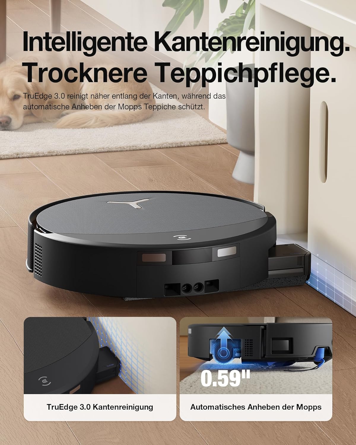 ECOVACS Saugroboter mit Wischfunktion T90 PRO OMNI Care Kit, 30.000 Pa – Bild 6