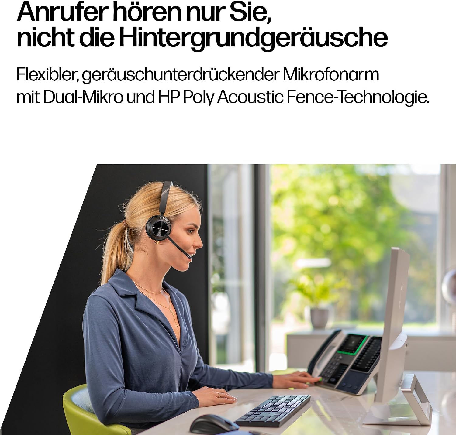 Poly Voyager 4310 UC Bluetooth Headset mit Ladestation für Mobiles Arbeiten – Bild 4