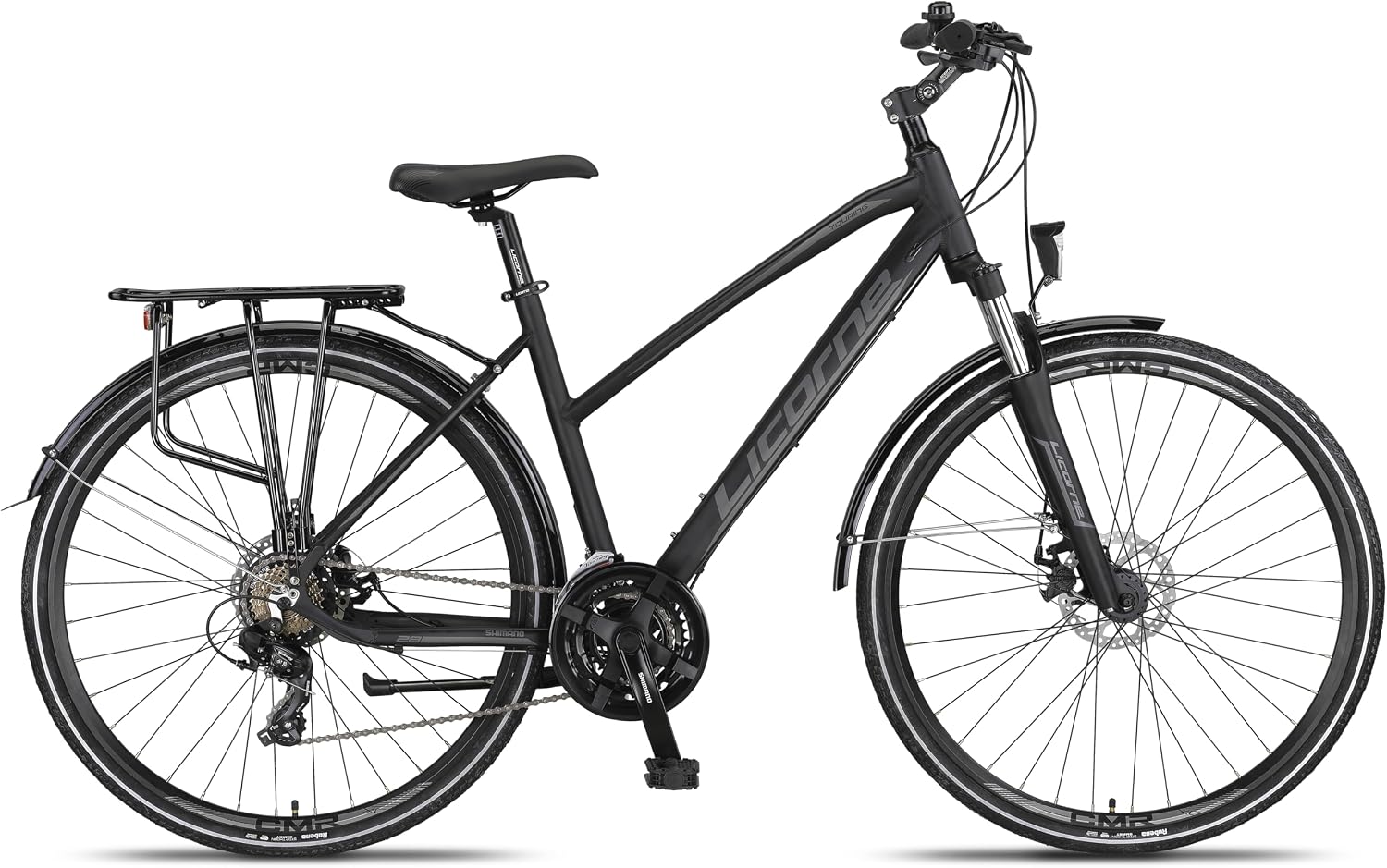 Licorne Bike Premium Touring Trekking Bike in 28 Zoll Aluminium Scheibenbremse Fahrrad für Jungen, Mädchen, Damen und Herren - 21 Gang-Schaltung - Mountainbike - Crossbike – Bild 6