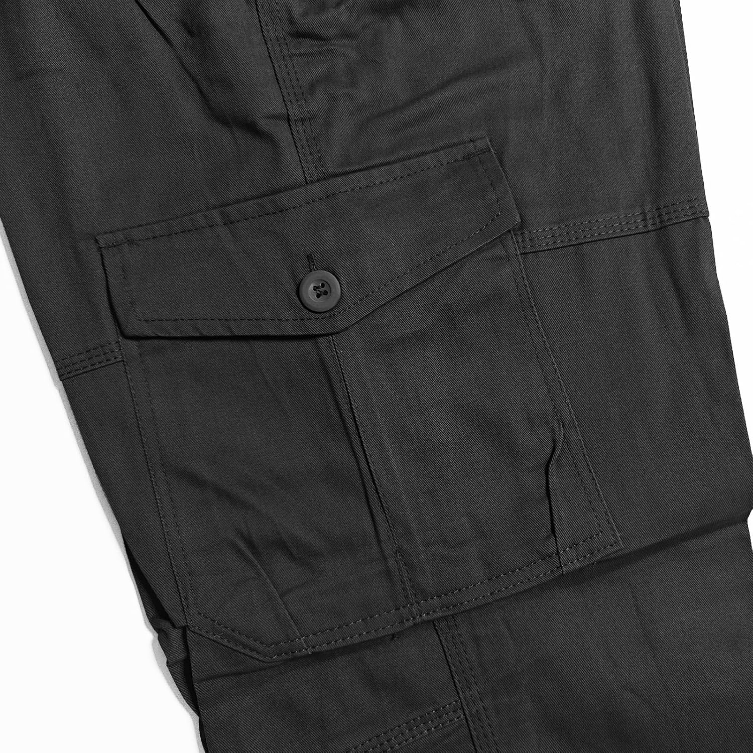 Aotoyou Cargohose Herren Baumwolle Cargo Hose Lang Freizeithose – Bild 5