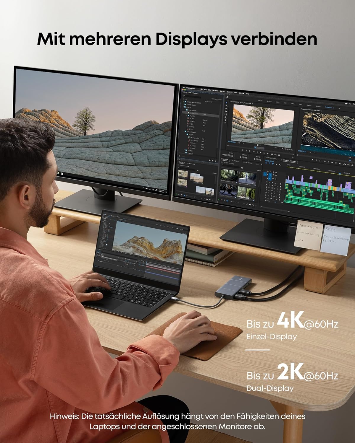 Anker 565 11-in-1 USB-C Hub, Dual-Monitor Docking-Station mit 4K@60Hz – Bild 4