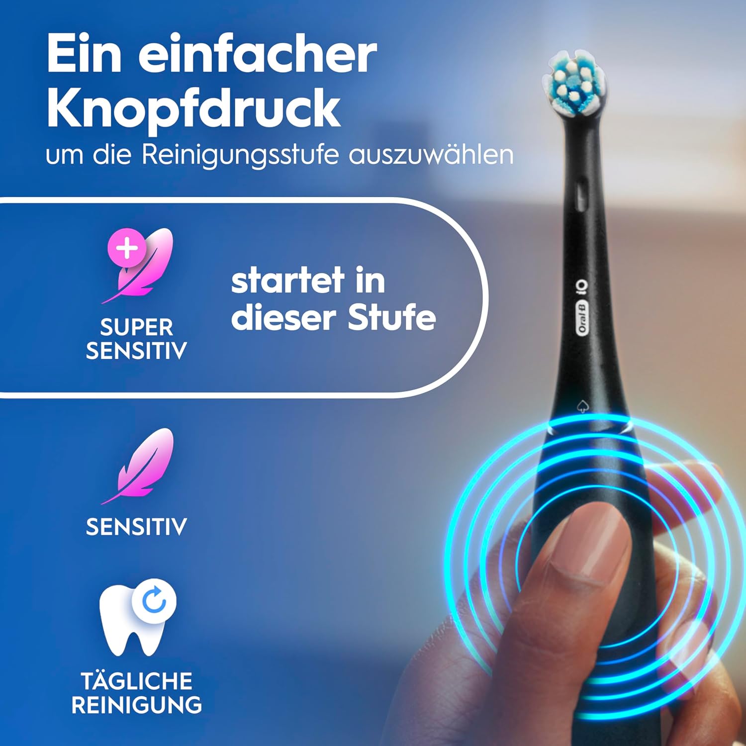 Oral-B iO Series 2 Elektrische Zahnbürste, Schwarz – Bild 13