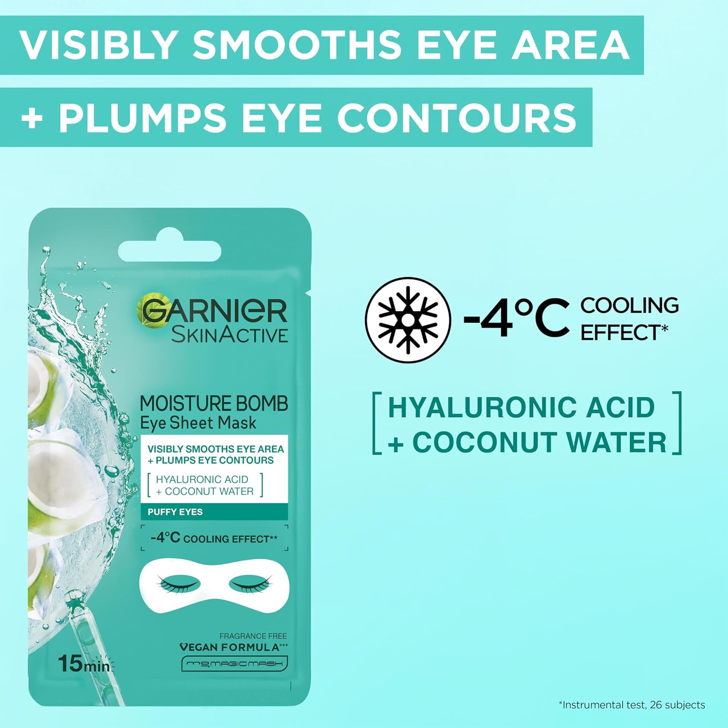 Garnier Tuchmasken-Set, Gesichtsmaske für Gesicht und Augen, Mit Frische- und Feuchtigkeits-Boost für verschiedene Hautbedürfnisse, SkinActive Discovery Collection, 5 Tuchmasken – Bild 6