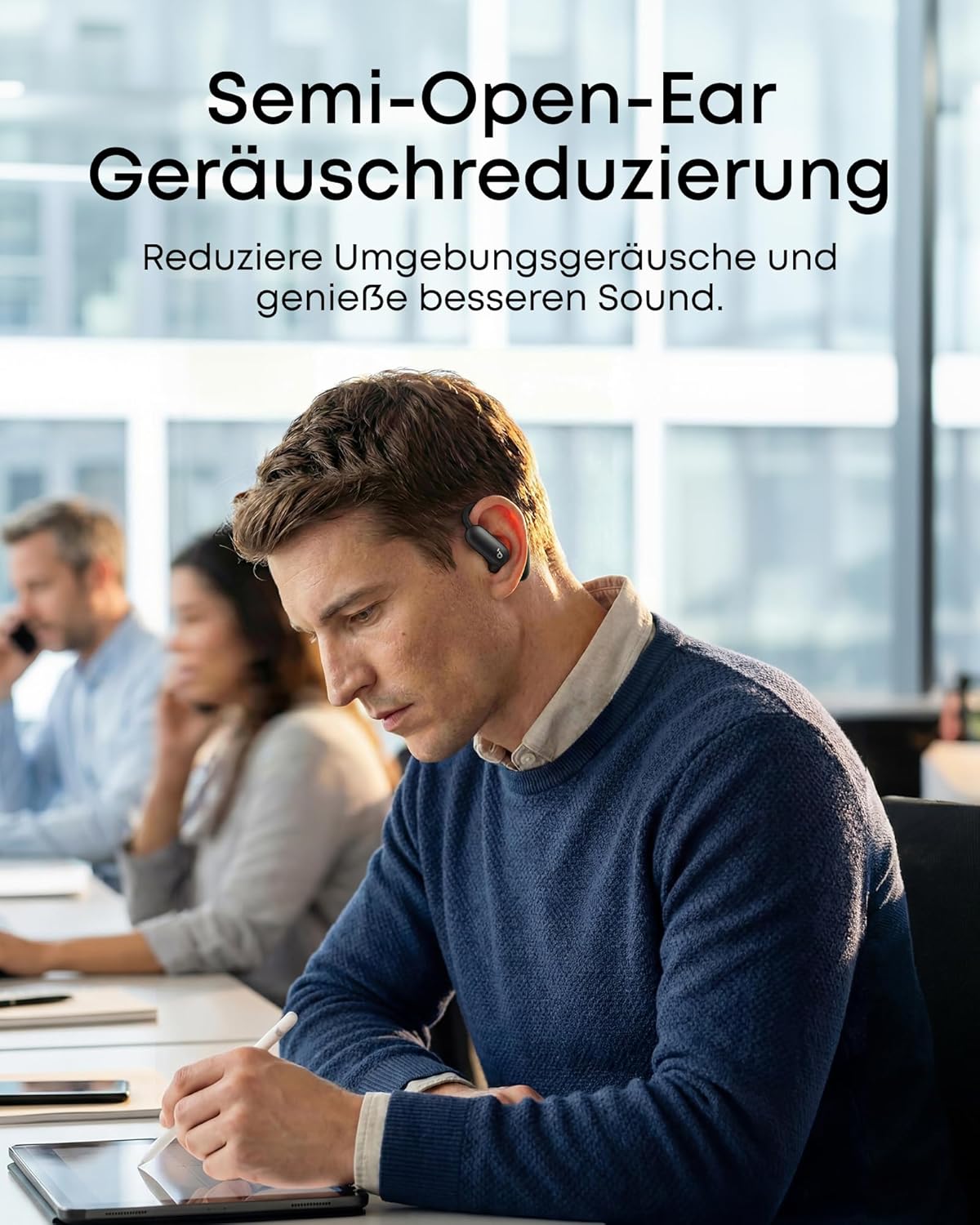 soundcore by Anker AeroFit 2 Pro, erste Kopfhörer mit 2 Tragemodi, Hi-Res – Bild 4