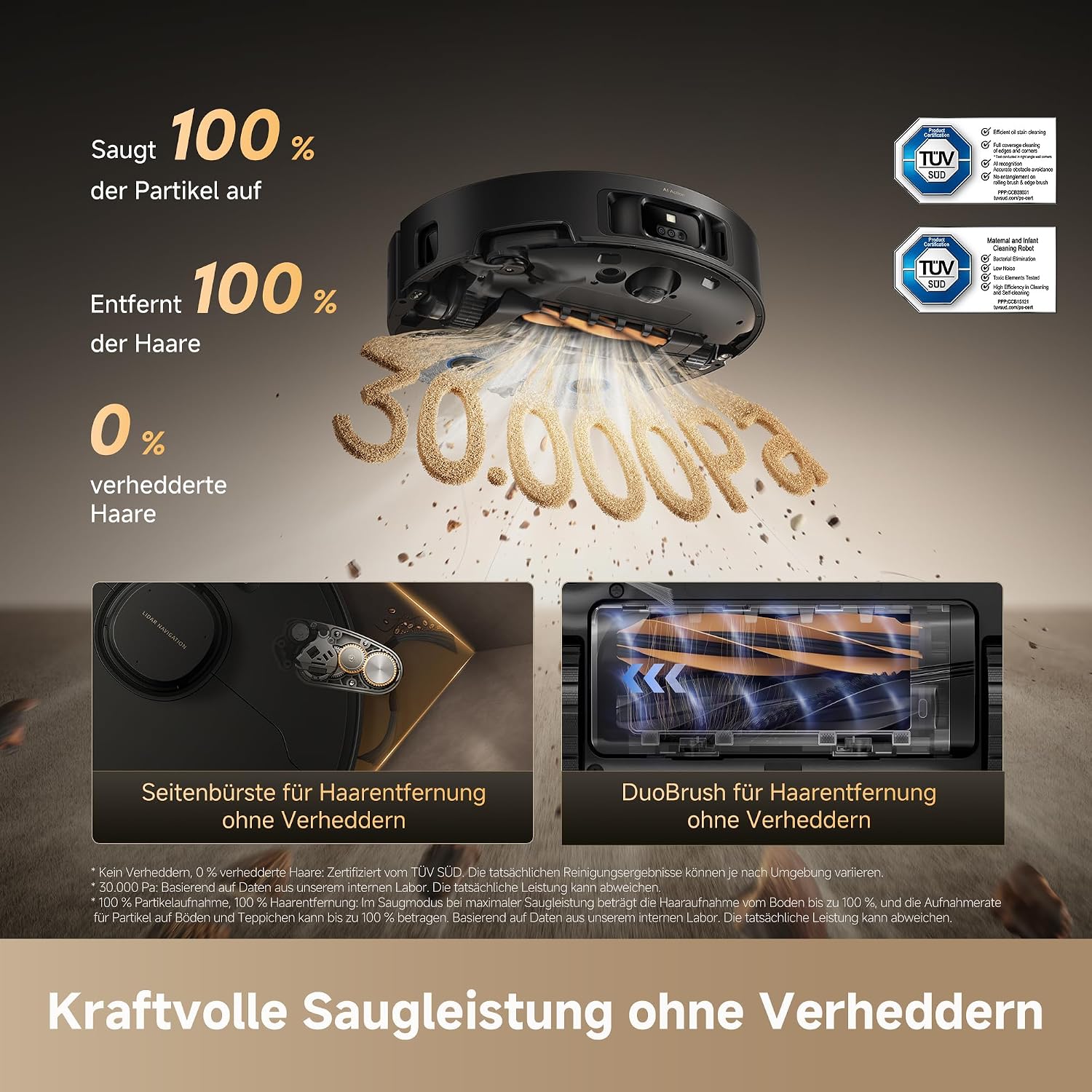 DREAME Matrix10 Pro Saugroboter m. Multi-Wischmopp-Wechseldock, 30.000 Pa – Bild 5