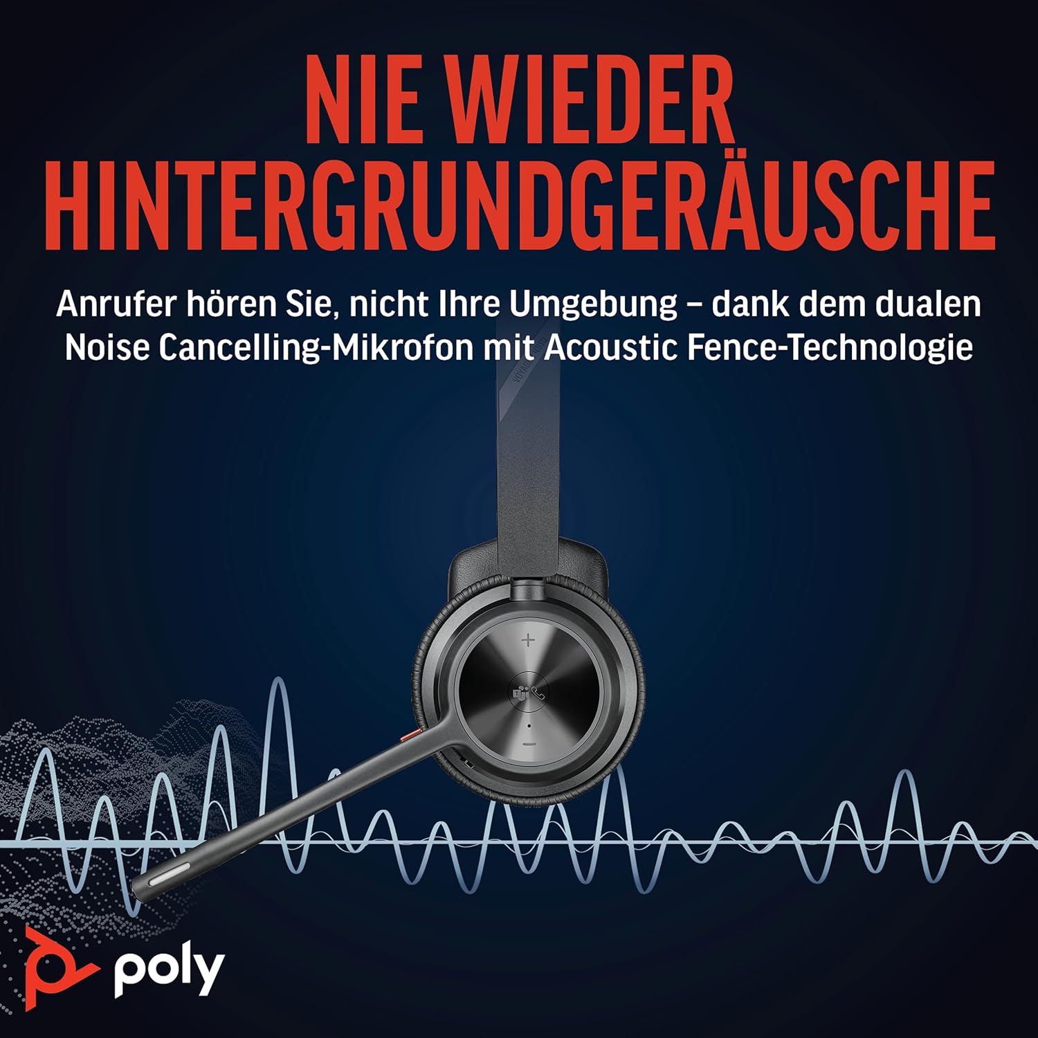 Poly Voyager 4310-M UC Bluetooth Headset für Teams & Hybrid Work – Bild 3