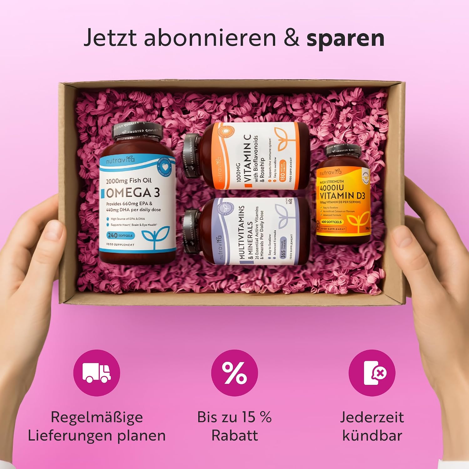 Nutravita Multivitamine & Mineralien für Frauen - 180 Vegane Tabletten – Bild 10