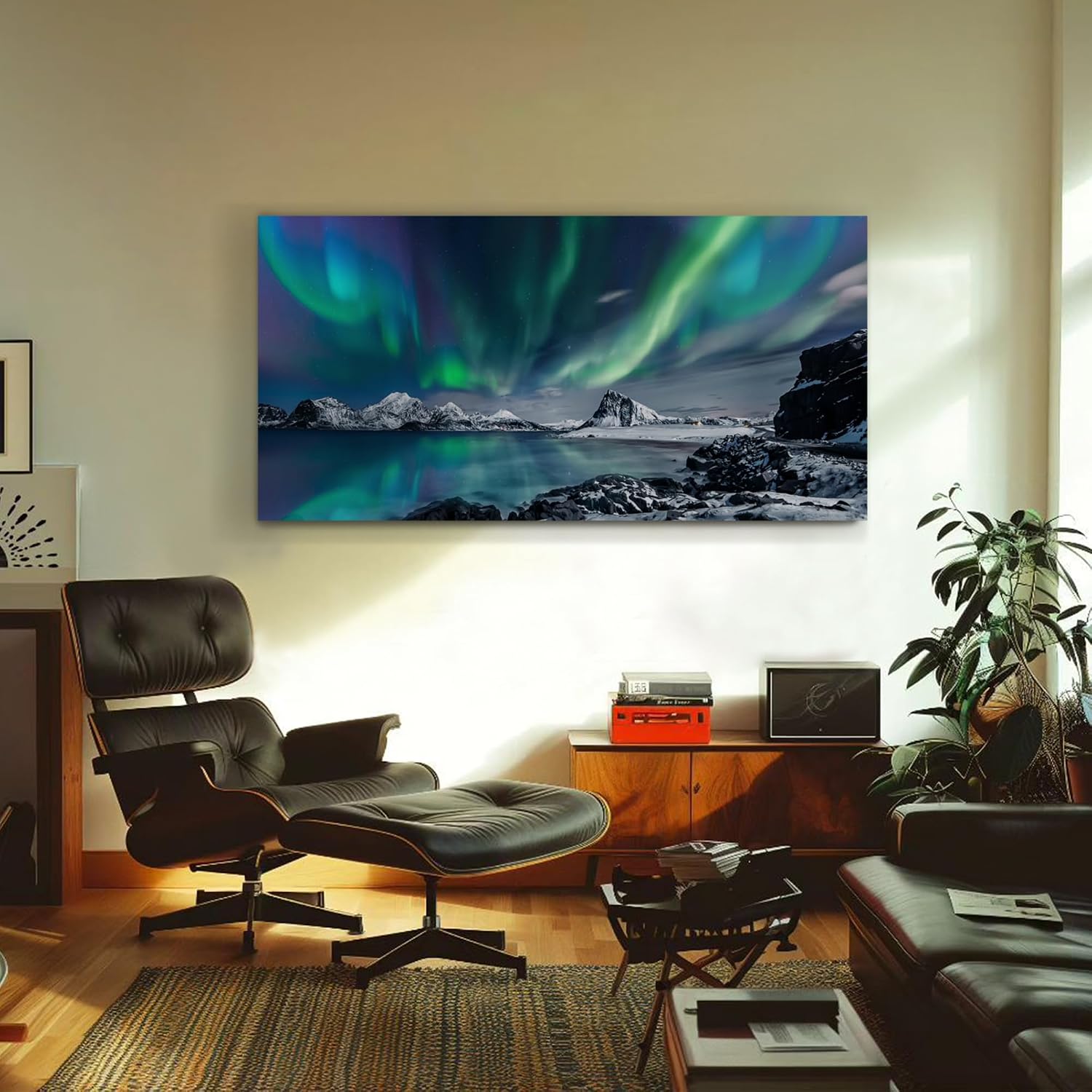 hyidecorart Natürlich Landschaft Modern Bilder Wohnzimmer 73x146 cm – Bild 2