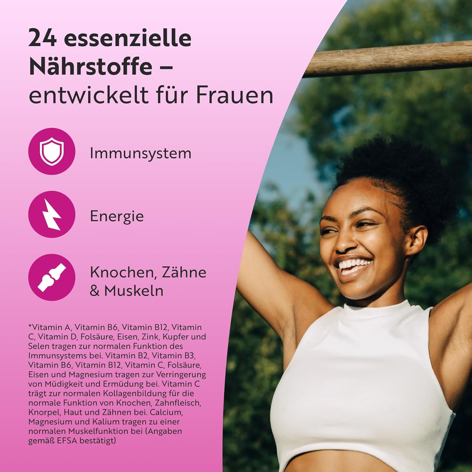 Nutravita Multivitamine & Mineralien für Frauen - 180 Vegane Tabletten – Bild 2