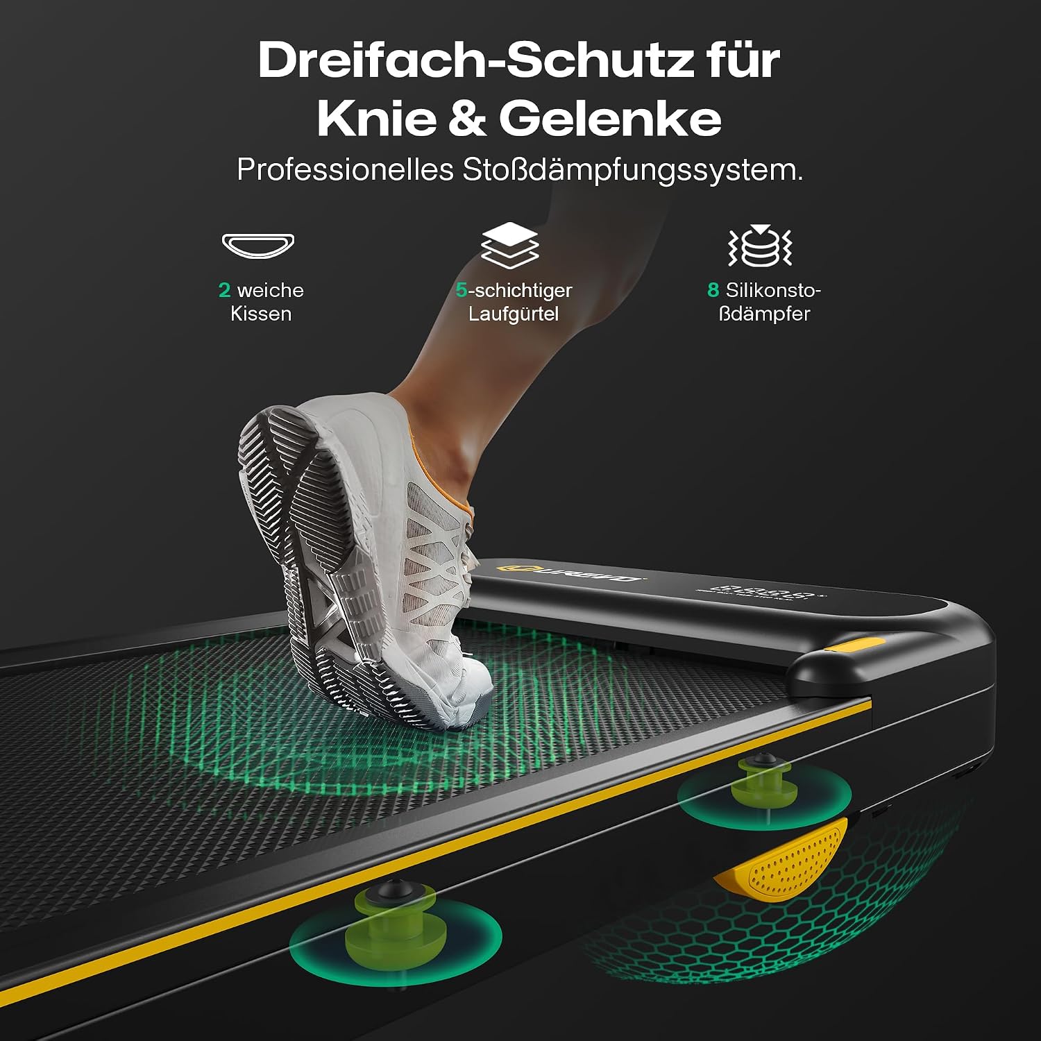UREVO 2 in 1 Laufband für zuhause mit APP – Bild 8