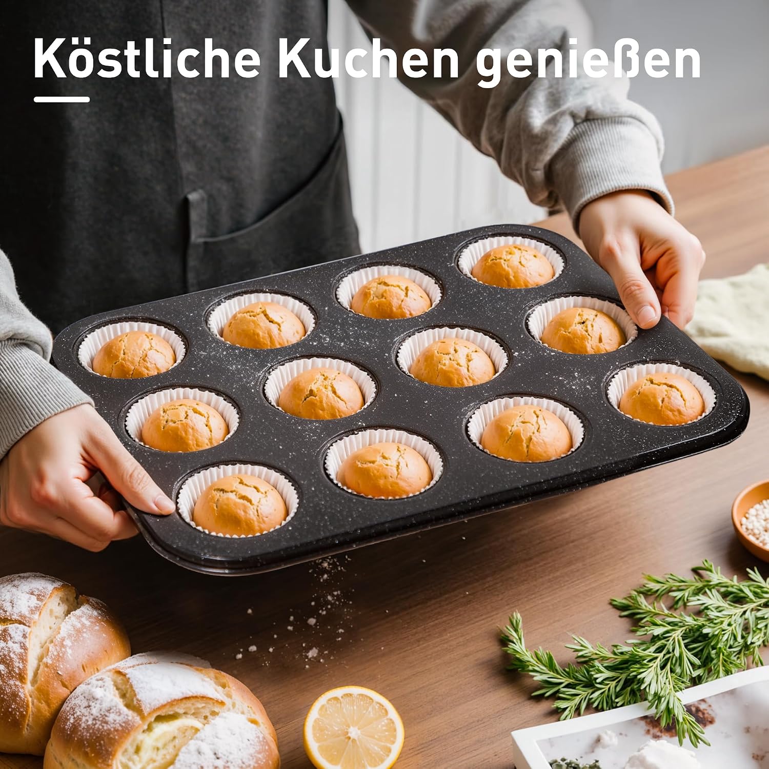 Kitchen Academy 30-teiliges Topfset Induktion, Granit Topf Pfannen Set – Bild 6