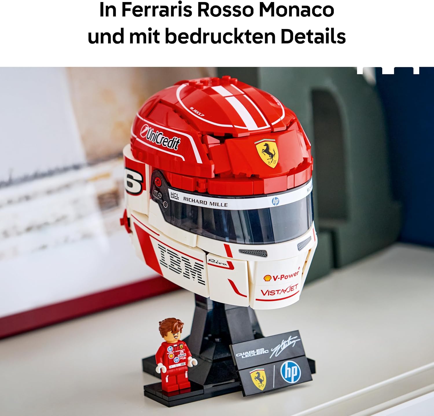 LEGO Editions Scuderia Ferrari HP Charles Leclerc Helm 43014 – Bild 3