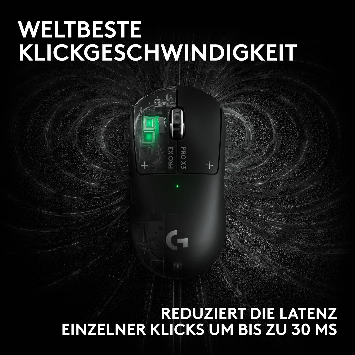 Logitech G PRO X3 SUPERSTRIKE Gaming-Maus - Schwarz – Bild 5