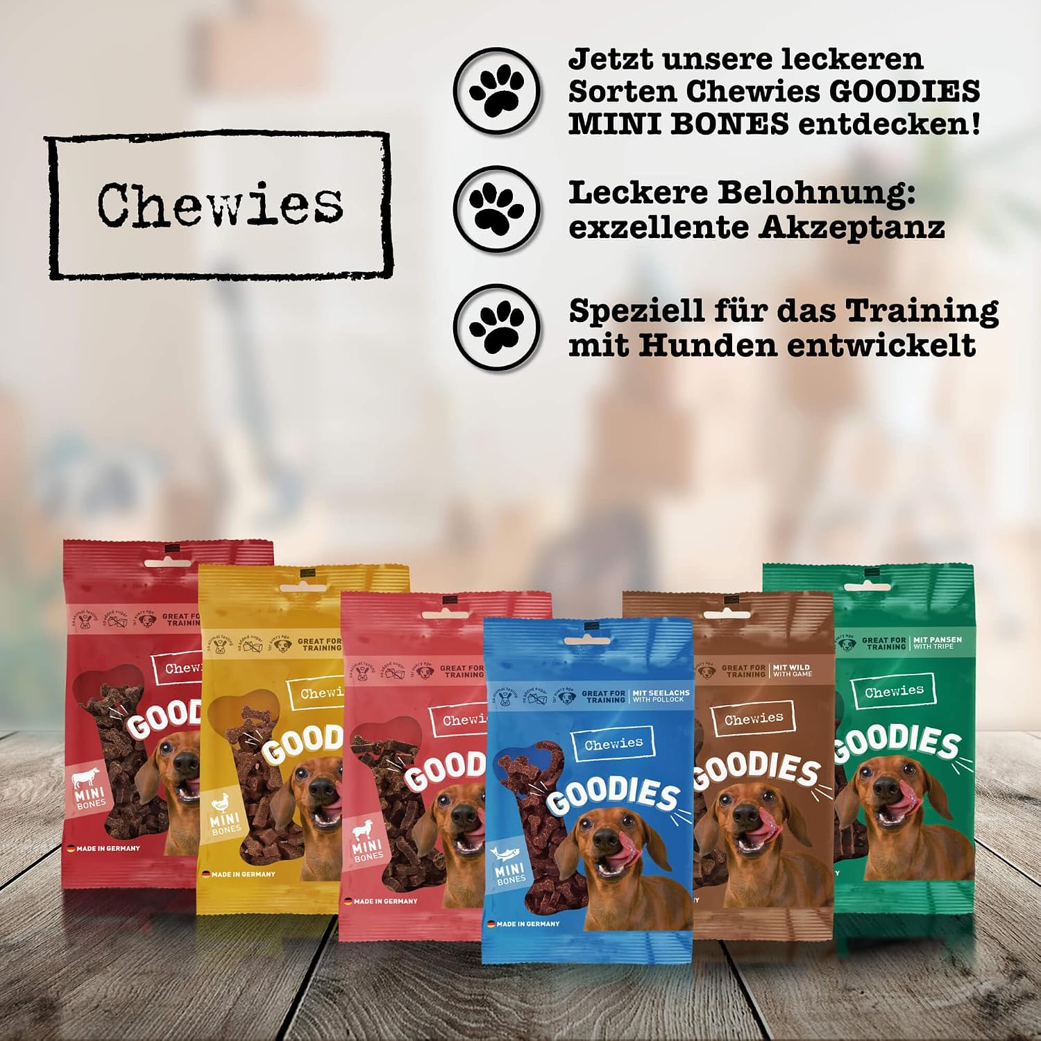 Chewies Goodies Hundeleckerli Geflügel Training MINI - 125 g – Bild 4
