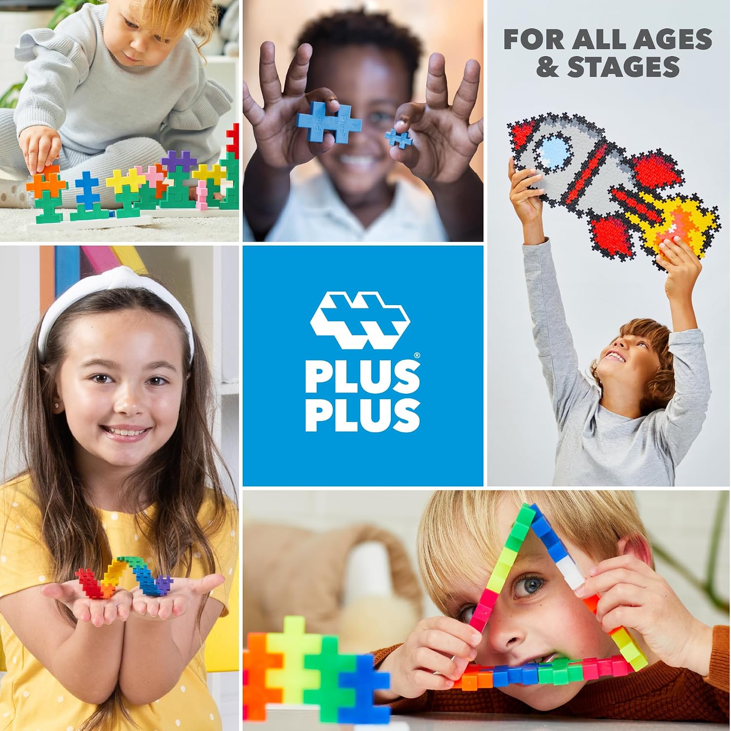Plus-Plus 3412 Kreativ-Bausteine, Big Pastell Set, 100 Teile – Bild 6
