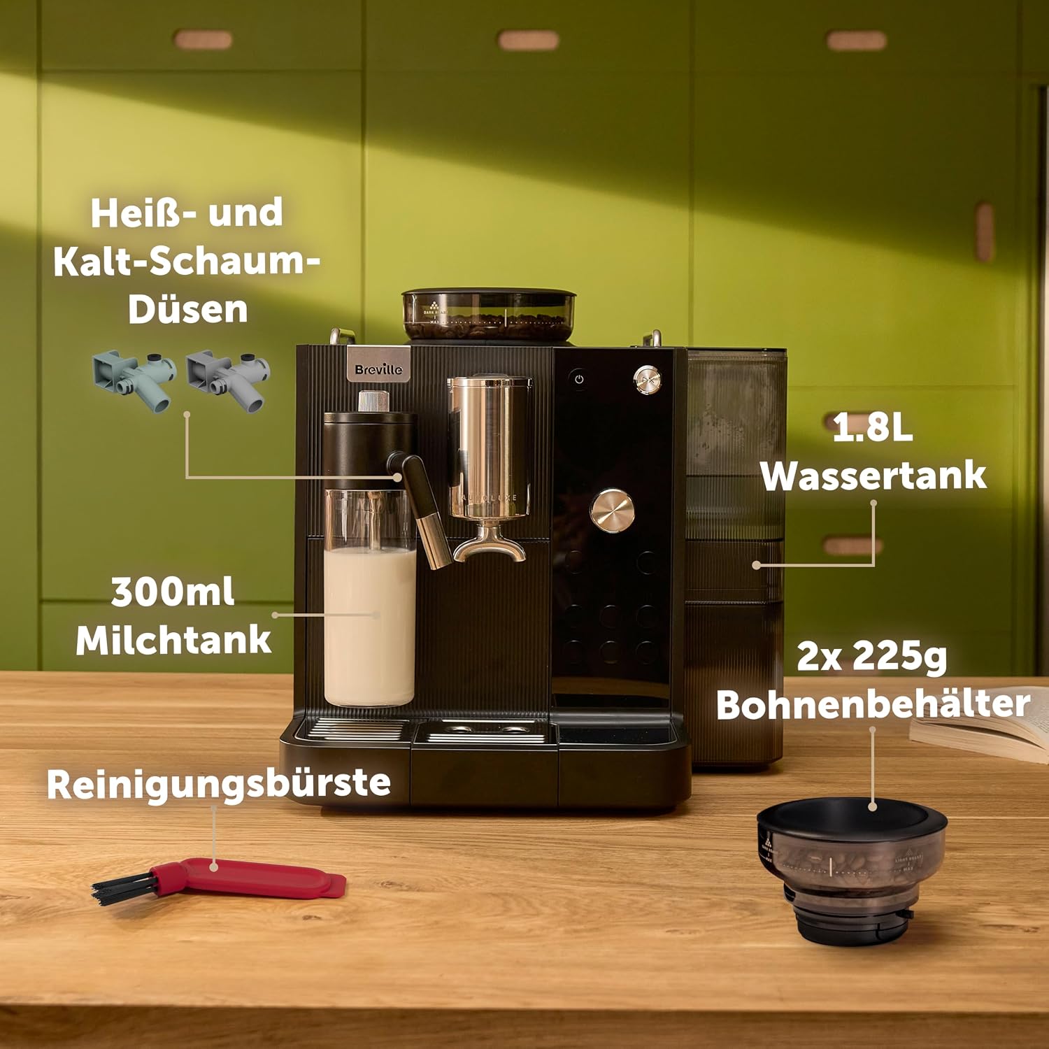 Breville Prima Latte AutoLuxe Espressomaschine, Schwarz – Bild 9