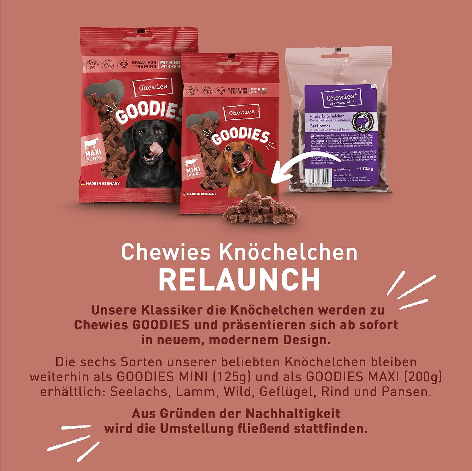 Chewies Goodies Hundeleckerli Geflügel Training MINI - 125 g – Bild 2
