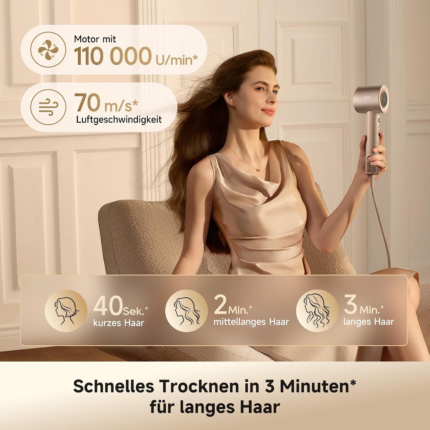 DREAME Miracle Essence, Highspeed-Haartrockner mit Mikro-Essenzinfusion – Bild 6