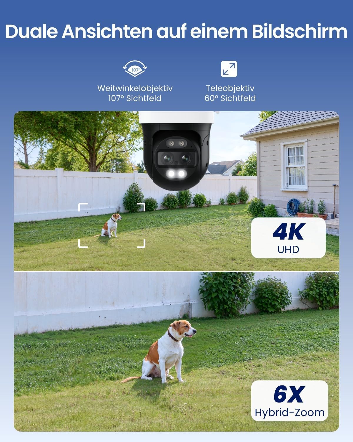 Reolink 4K 8MP Wi-Fi 6 PTZ Überwachungskamera Aussen mit Auto-Tracking-Zoom – Bild 3