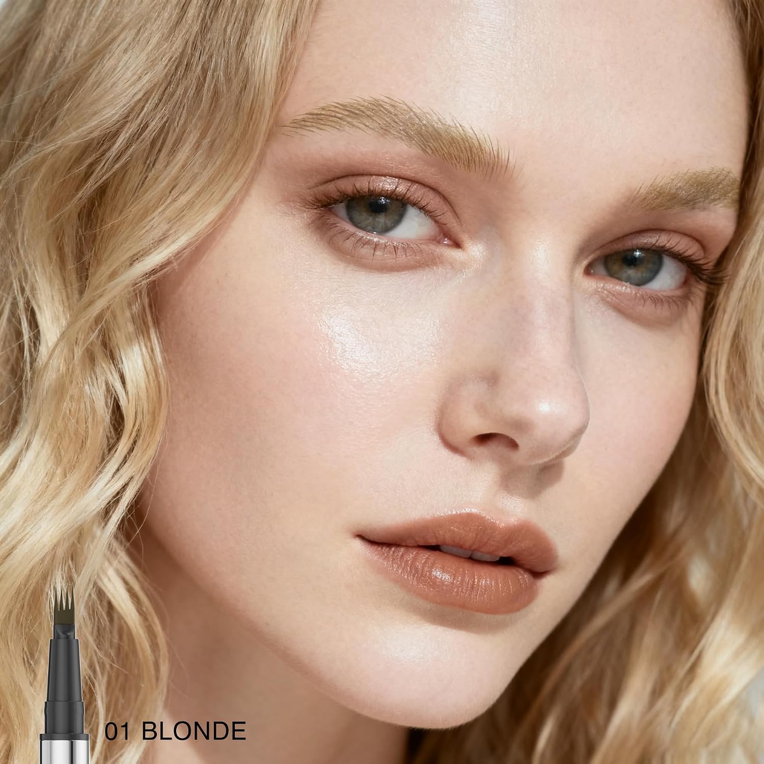 Microblading Augenbrauenstift, Wasserfest & Langanhaltend, Präzise Ultra-Fine Spitze für Natürliche, Volle Augenbrauen, Bis zu 12 Stunden Halt, Cruelty-Free & Vegan (01 Blonde) – Bild 6