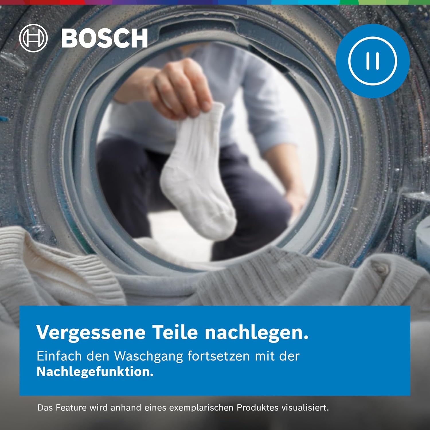 Bosch Serie 4 Waschmaschine 8 kg 1400 UpM Faltenreduzierung WAN282K4 – Bild 7