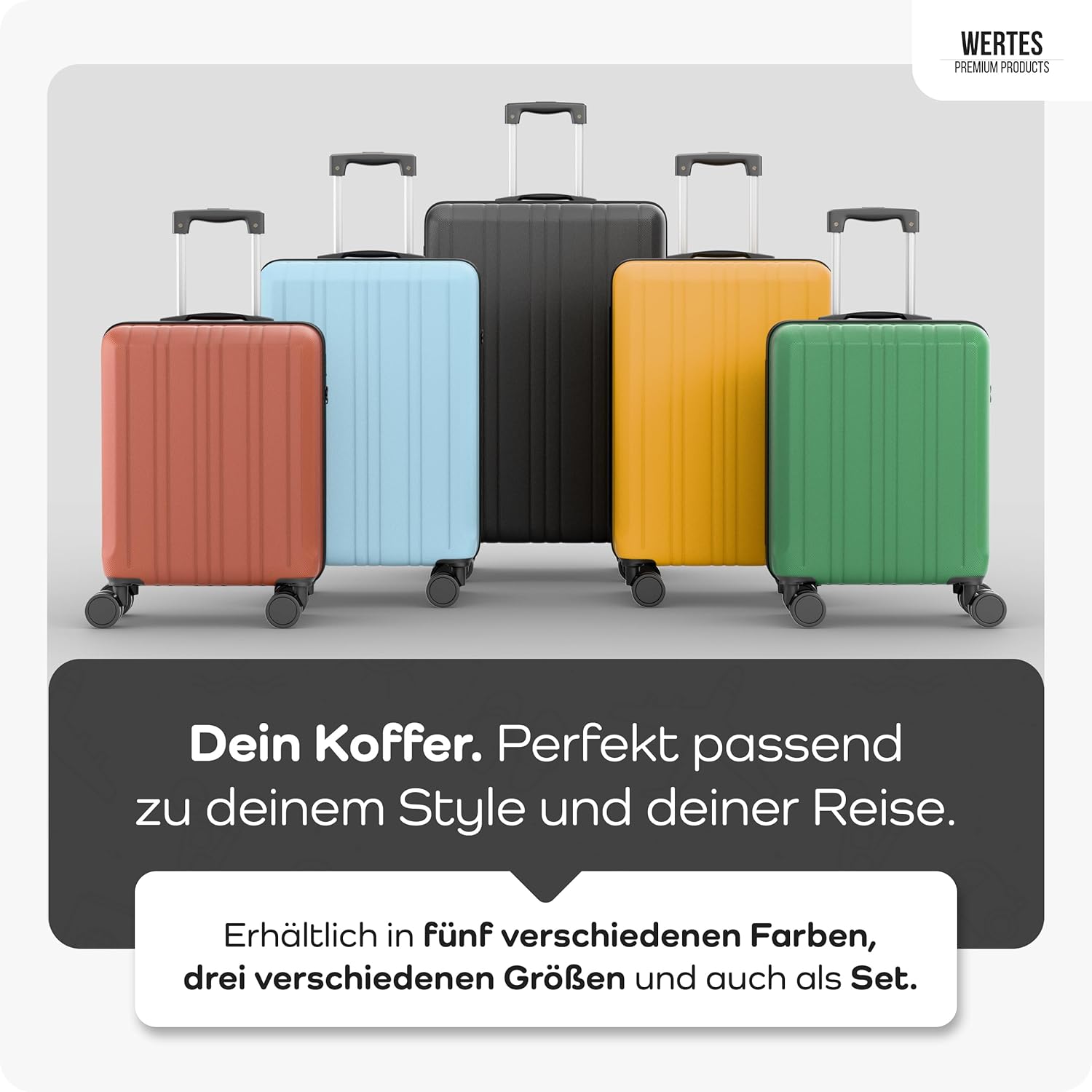 Handgepäck Koffer 55x40x20cm - 36L - TSA Schloss Koffer Handgepäcks mit Dopperollen, Reisekoffer, Handgepäck Trolley, Kabinenkoffer – Bild 7