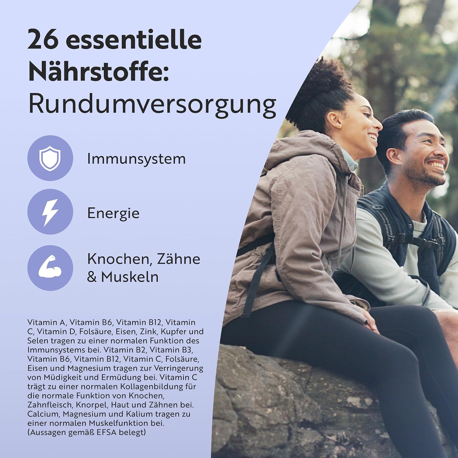 Nutravita Multivitamin & Mineralstoffe - 365 vegane Tabletten – Bild 2