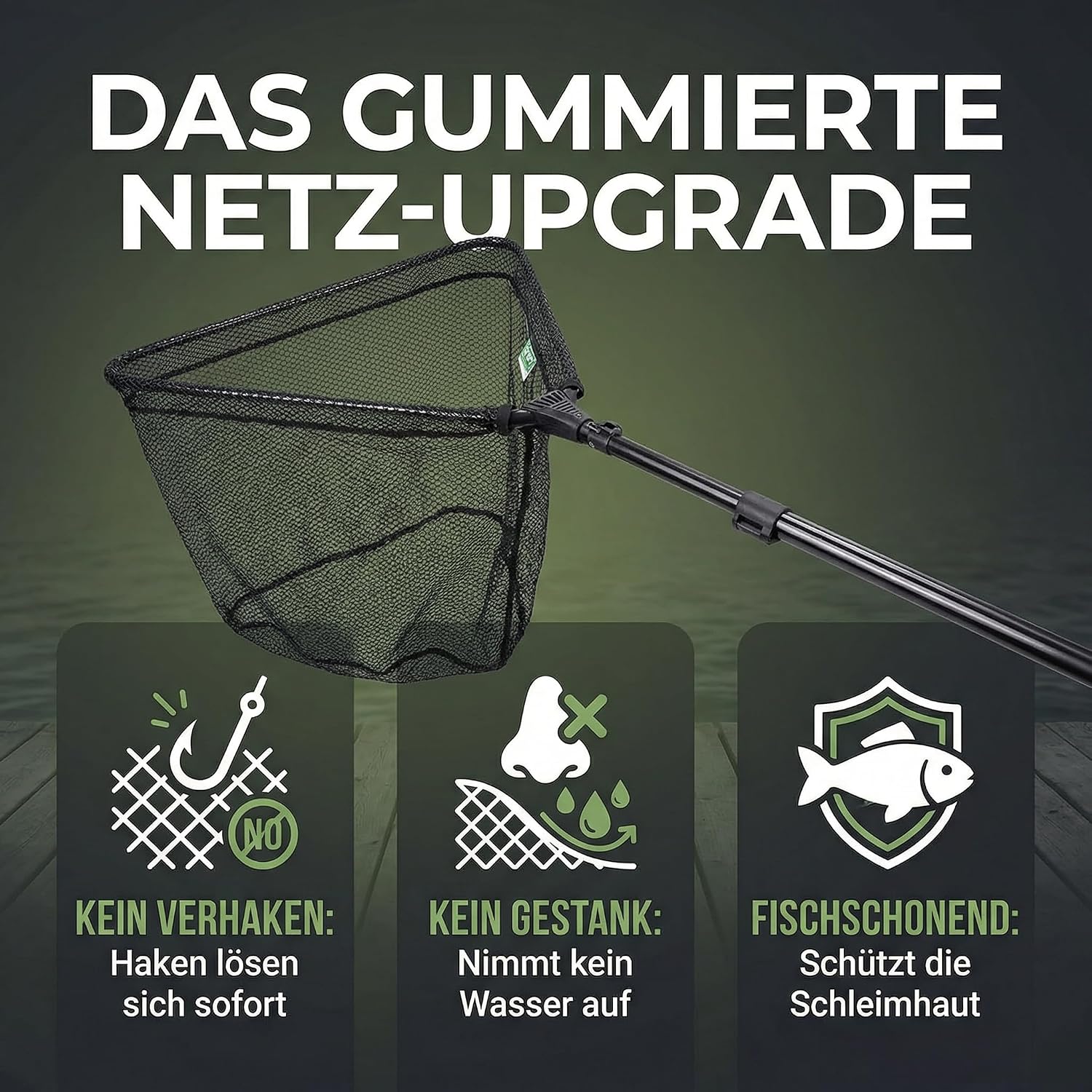 Zite Fishing Unterfangkescher - [2,40m & 2,70m - Easy Teleskop-Technik – Bild 3