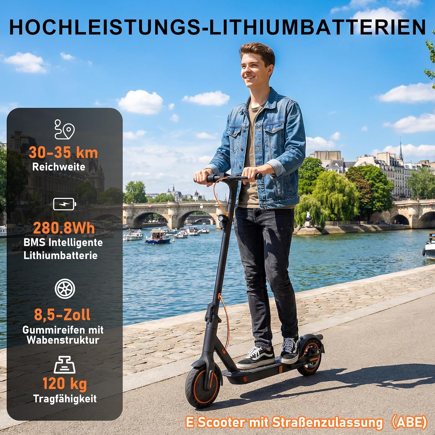 TODIMART E Scooter mit Straßenzulassung T-Serie, 30-35km Reichweite – Bild 2