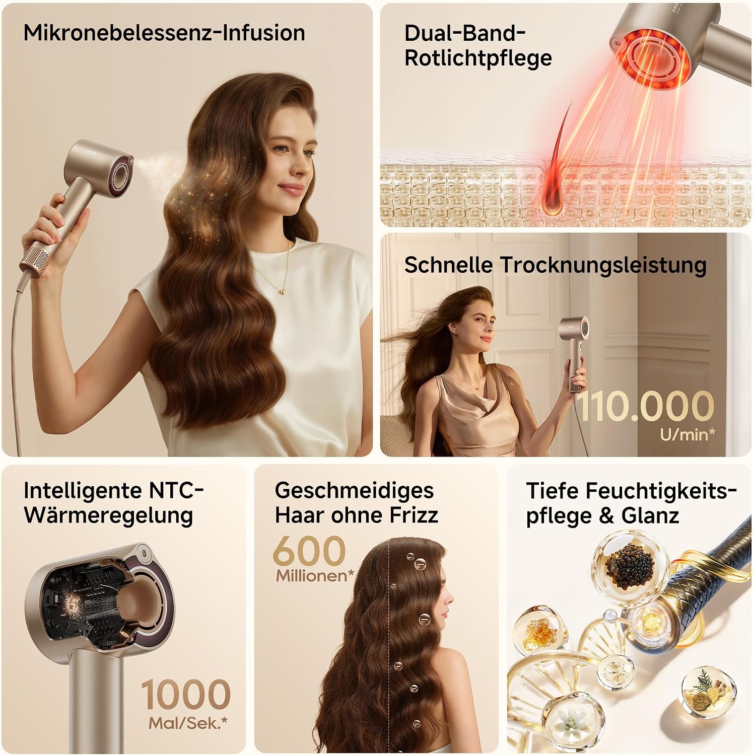 DREAME Miracle Essence, Highspeed-Haartrockner mit Mikro-Essenzinfusion – Bild 14