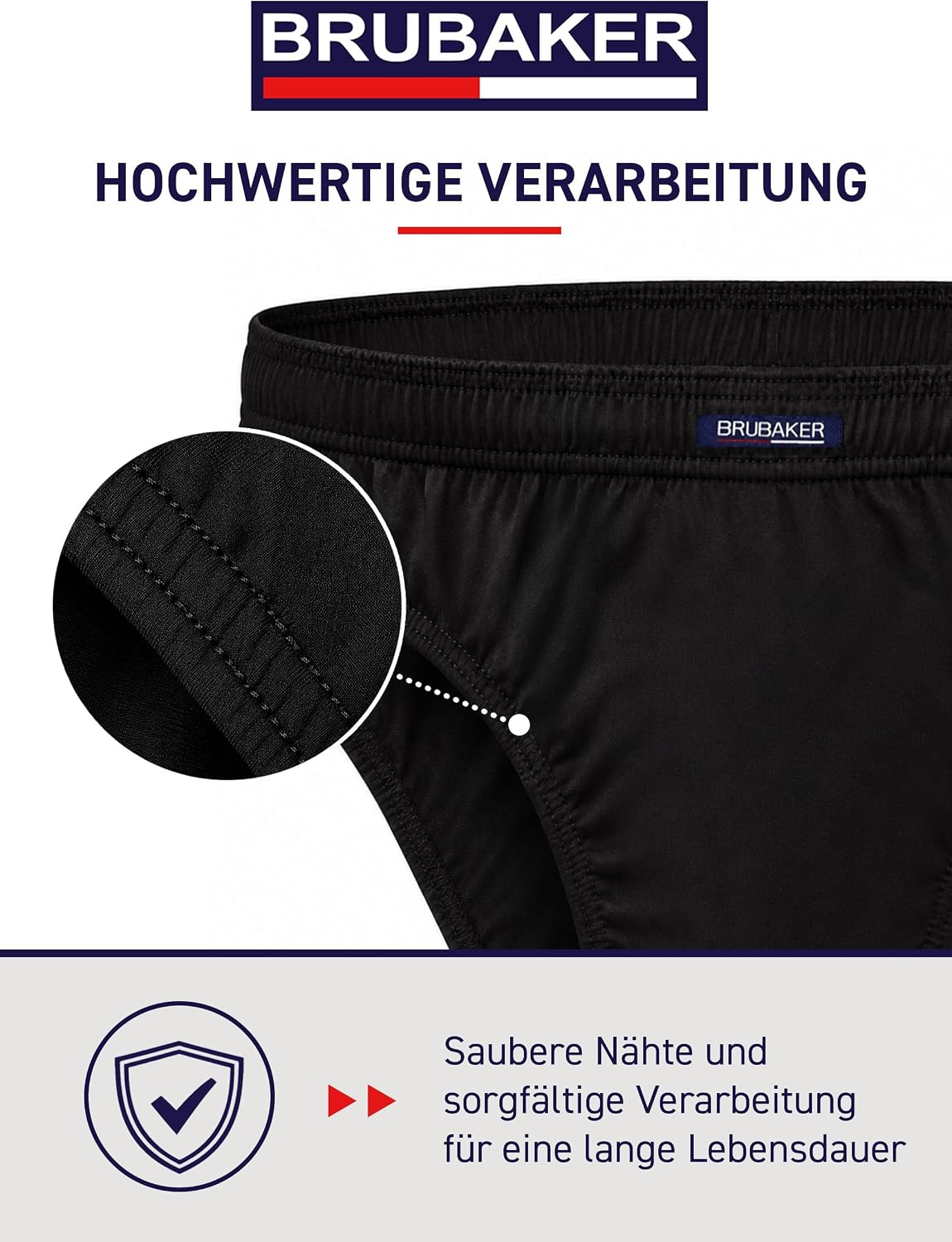 BRUBAKER 7er Pack Herren Slips Baumwolle – Bild 5