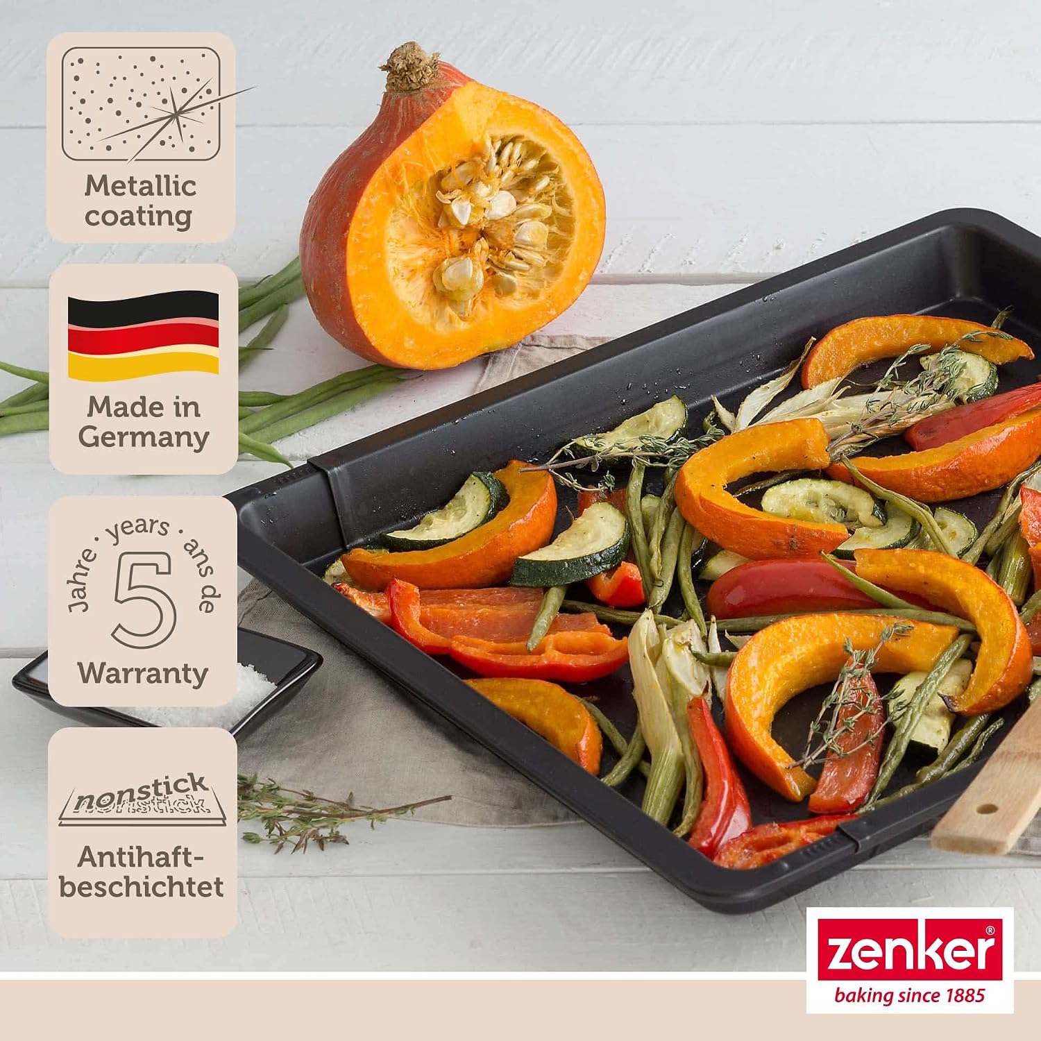 Zenker Ausziehbares Herdbackblech Black Metallic 37 - 52 cm – Bild 5