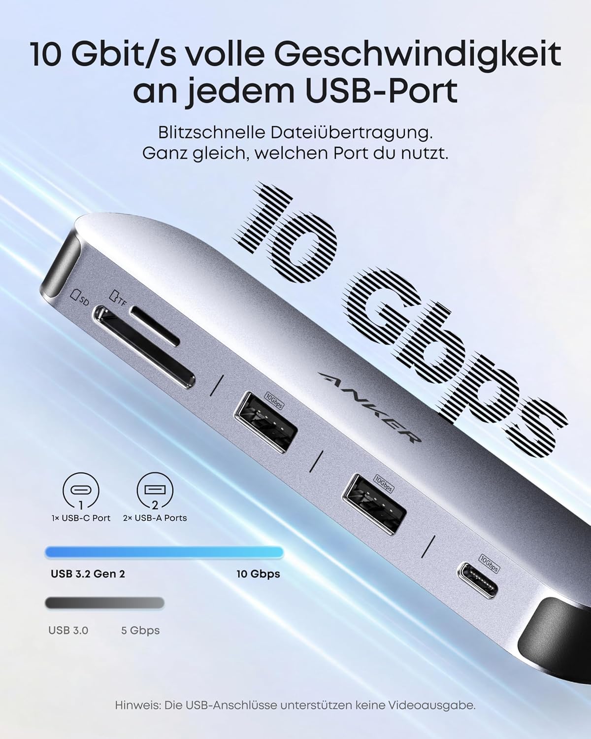 Anker Nano 8-in-1 USB C Hub, Dual-Monitor Docking Station mit 4K@60Hz HDMI – Bild 5